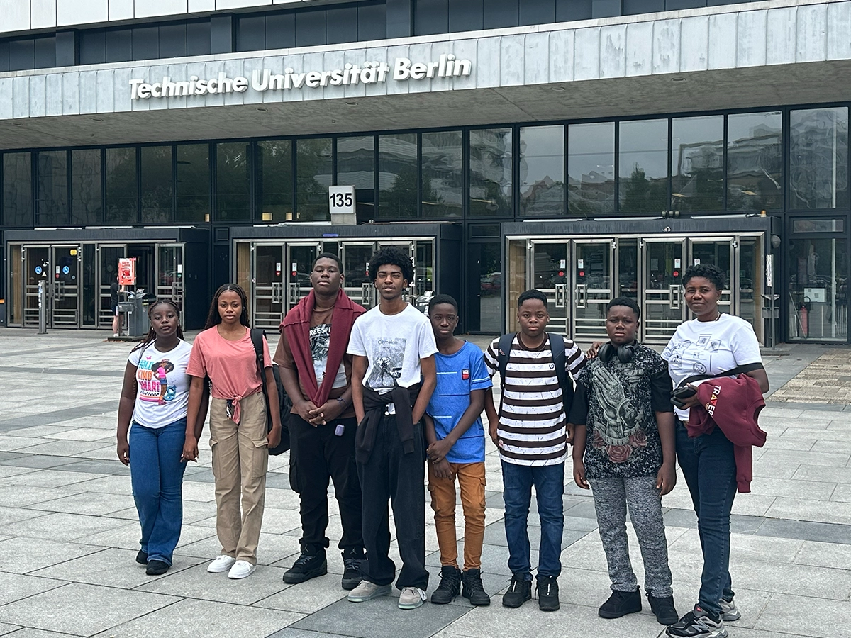 Students exploring universities in Germany